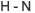 H to N
